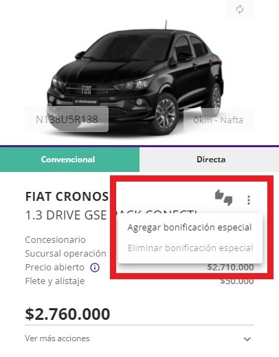Función bonificación en la herramienta Presupuesto que fortalece y asegura la estrategia comercial.